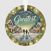 Stilvolles Elegantes Modernes Einfaches Retro Vint Ornament (Rückseite)