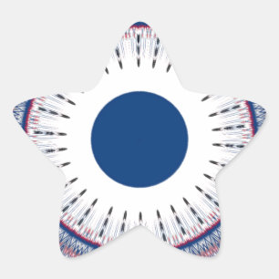 Stilvolles Energetisches Augen-Design: Ein Hypnoti Stern-Aufkleber