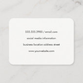 Stilvolles Extravagantes Muster Visitenkarte (Rückseite)