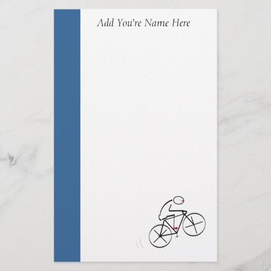 Stilvolles Fahrraddesign Briefpapier (Vorderseite)