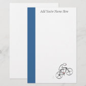 Stilvolles Fahrraddesign Briefpapier (Vorne/Hinten)