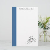 Stilvolles Fahrraddesign Briefpapier (Stehend Vorderseite)