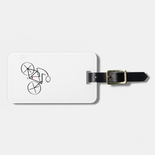 Stilvolles Fahrraddesign Gepäckanhänger (Vorderseite horizontal)