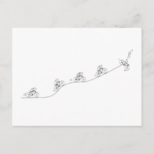 Stilvolles Fahrraddesign Postkarte