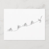 Stilvolles Fahrraddesign Postkarte (Vorderseite)