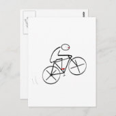 Stilvolles Fahrraddesign Postkarte (Vorne/Hinten)