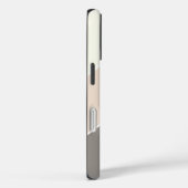 Stilvolles Farbblockmuster mit Monogramm Case-Mate iPhone Hülle (Rückseite / Rechts)