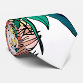 Stilvolles farbenfrohes, florales Muster Krawatte (Gerollt)