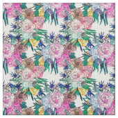 Stilvolles farbenfrohes, florales Muster Stoff (Muster)