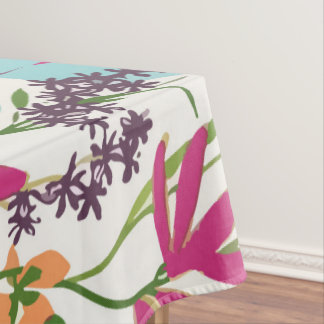 Stilvolles farbenfrohes Sommer-Tropen-Blumenmuster Tischdecke