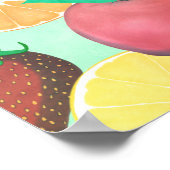 Stilvolles, farbenfrohes Sommerkleid Design Poster (Ecke)