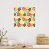 Stilvolles, farbenfrohes Sommerkleid Design Poster (Küche)