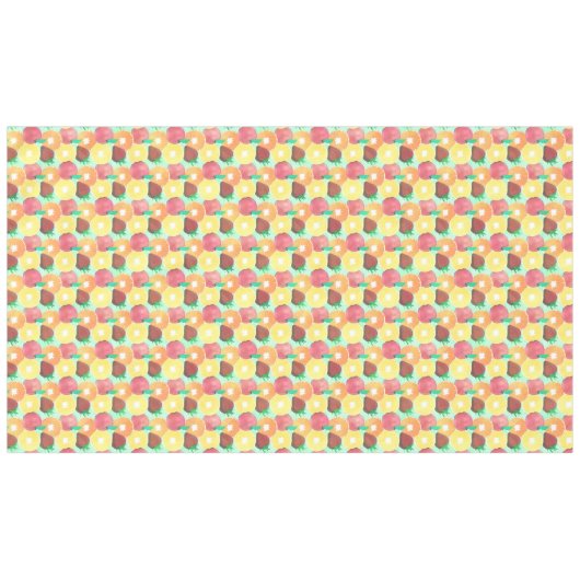 Stilvolles, farbenfrohes Sommerkleid Design Tischdecke (Vorderseite (Horizontal))