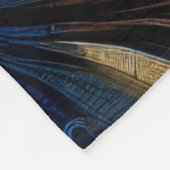 Stilvolles, farbiges Abstraktes Design Fleecedecke (Ecke)