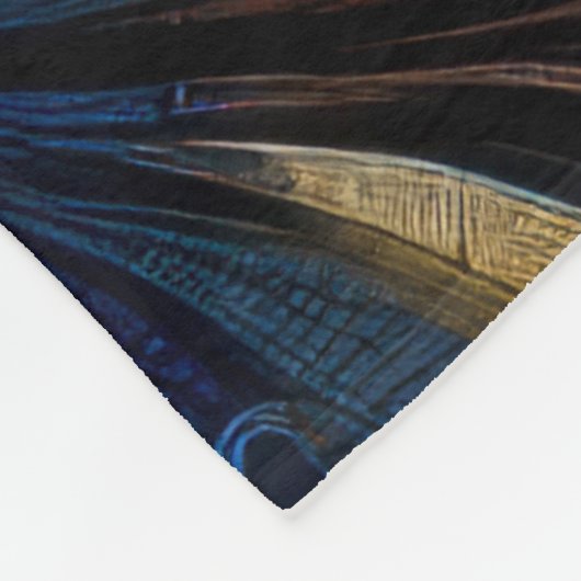 Stilvolles, farbiges Abstraktes Design Fleecedecke (Ecke)