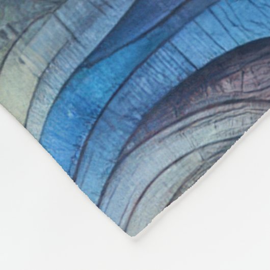 Stilvolles, farbiges Abstraktes Design Fleecedecke (Ecke)