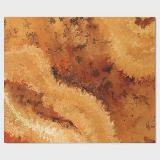 Stilvolles Faux-Wurzelholz-Walnuss Geschenkpapier (Flach)