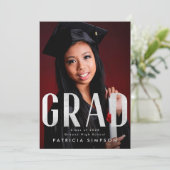 Stilvolles, feines silbergraues Foil GRAD Foto Ankündigung (Stehend Vorderseite)