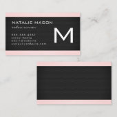 Stilvolles Fliesenmuster / Carbon Visitenkarte (Vorne/Hinten)