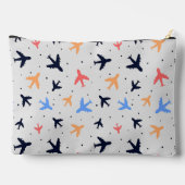 Stilvolles Flugzeug Flight Pattern Personalisiert Zubehörtasche (Rückseite)