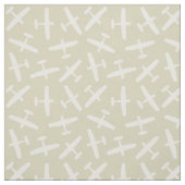 Stilvolles Flugzeugmuster Khaki Stoff (Muster)