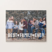 Stilvolles Foto Beste Familie je Puzzle (Horizontal)