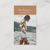 Stilvolles Foto Einfache Fotografie Visitenkarte (Vorderseite)