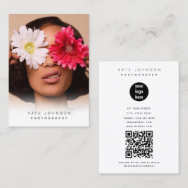 Stilvolles Foto für Firmenlogos für Fotografen Visitenkarte