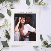 Stilvolles Foto Hochzeit Sichern Sie das Datum Ein Postkarte