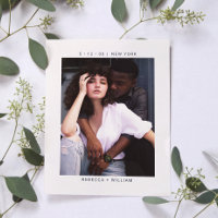 Stilvolles Foto Hochzeit Sichern Sie das Datum Ein