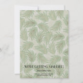 Stilvolles Foto Hochzeit Tropical Save the Date (Rückseite)