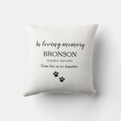 Stilvolles Foto in der Erinnerung Kissen (Rückseite)