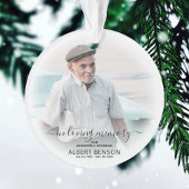 Stilvolles Foto in der Erinnerung Ornament