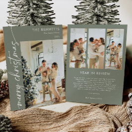 Stilvolles Foto Jahr in Review Frohe Weihnachten