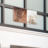 Stilvolles Foto mit modernen Holzschnitzeln Banner (Äußeres Gebäude)