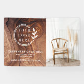 Stilvolles Foto mit modernen Holzschnitzeln Banner (Horizontal)