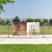 Stilvolles Foto mit modernen Holzschnitzeln Banner (Insitu)