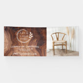 Stilvolles Foto mit modernen Holzschnitzeln Banner (Horizontal)