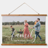 stilvolles Foto mit schicker Handschrift Wandteppich Mit Holzrahmen (Vorne)