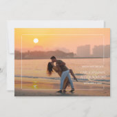 Stilvolles Foto Moderne Hochzeit rettet das Datum Save The Date (Vorderseite)