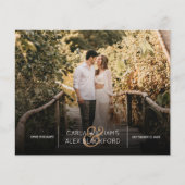 Stilvolles Foto Modernes Hochzeitbudget Save the D (Vorderseite)