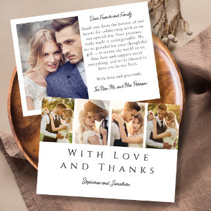 Stilvolles Foto Strip Modernes, einfaches SkriptWe Dankeskarte