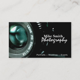 Stilvolles Fotografiedoppeltes versah Visitenkarte