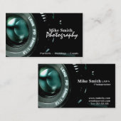 Stilvolles Fotografiedoppeltes versah Visitenkarte (Vorne/Hinten)