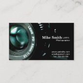 Stilvolles Fotografiedoppeltes versah Visitenkarte (Rückseite)