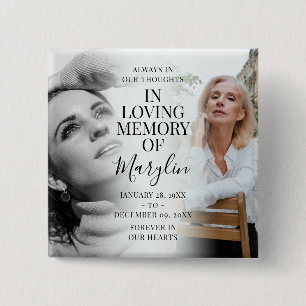 Stilvolles Funeralien-Andenken Vorher- und Nachher Button