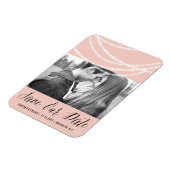 Stilvolles, funkelndes Licht - Chic Foto Save the  Magnet (Linke Seite)