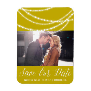 Stilvolles, funkelndes Licht - Chic Foto Save the Magnet