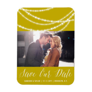 Stilvolles, funkelndes Licht - Chic Foto Save the  Magnet