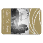 Stilvolles, funkelndes Licht - Chic Foto Save the Magnet (Horizontal)